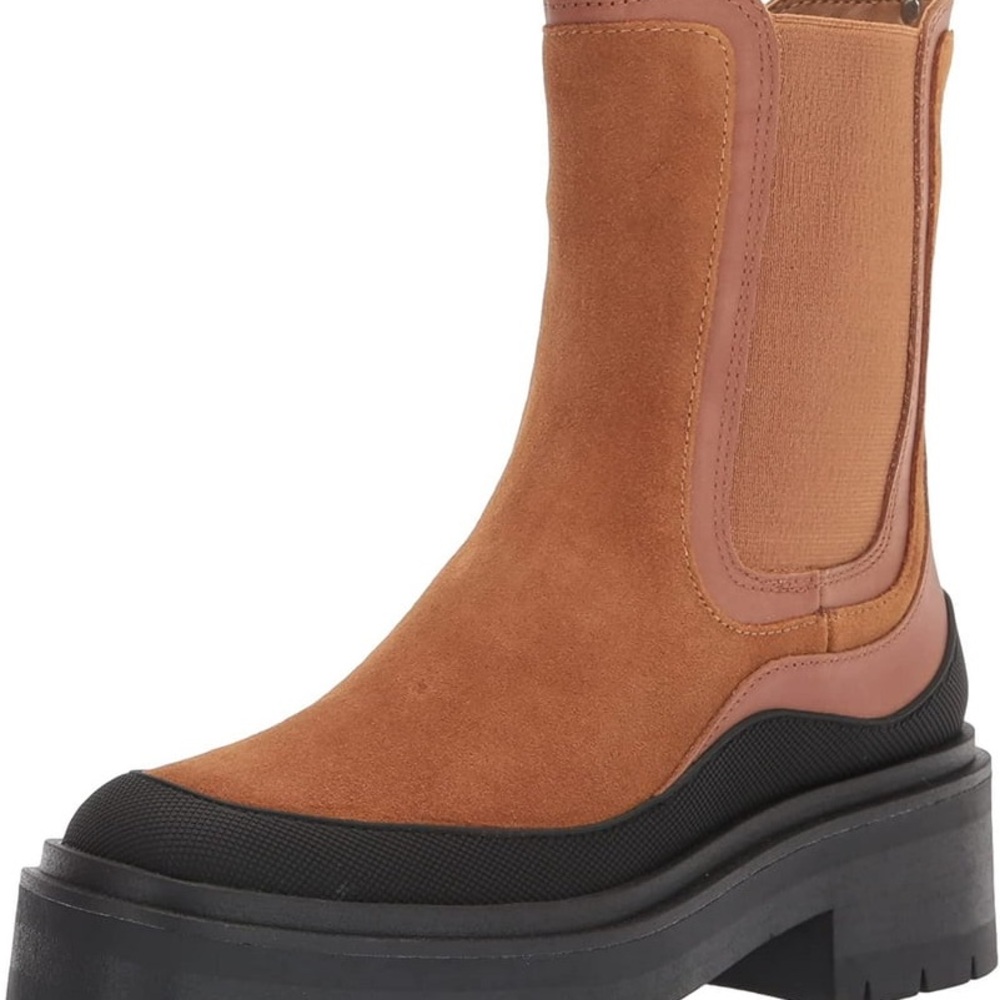 Sam Edelman Brown Platform Heeled Boots